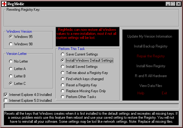 RegMedic Screenshot